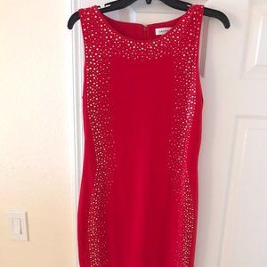 Calvin Klein Red Sequin Dress